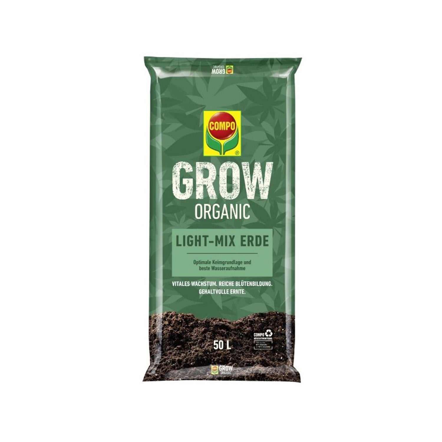 COMPO GROW ORGANIC Light mix Aussaaterde , 5 L