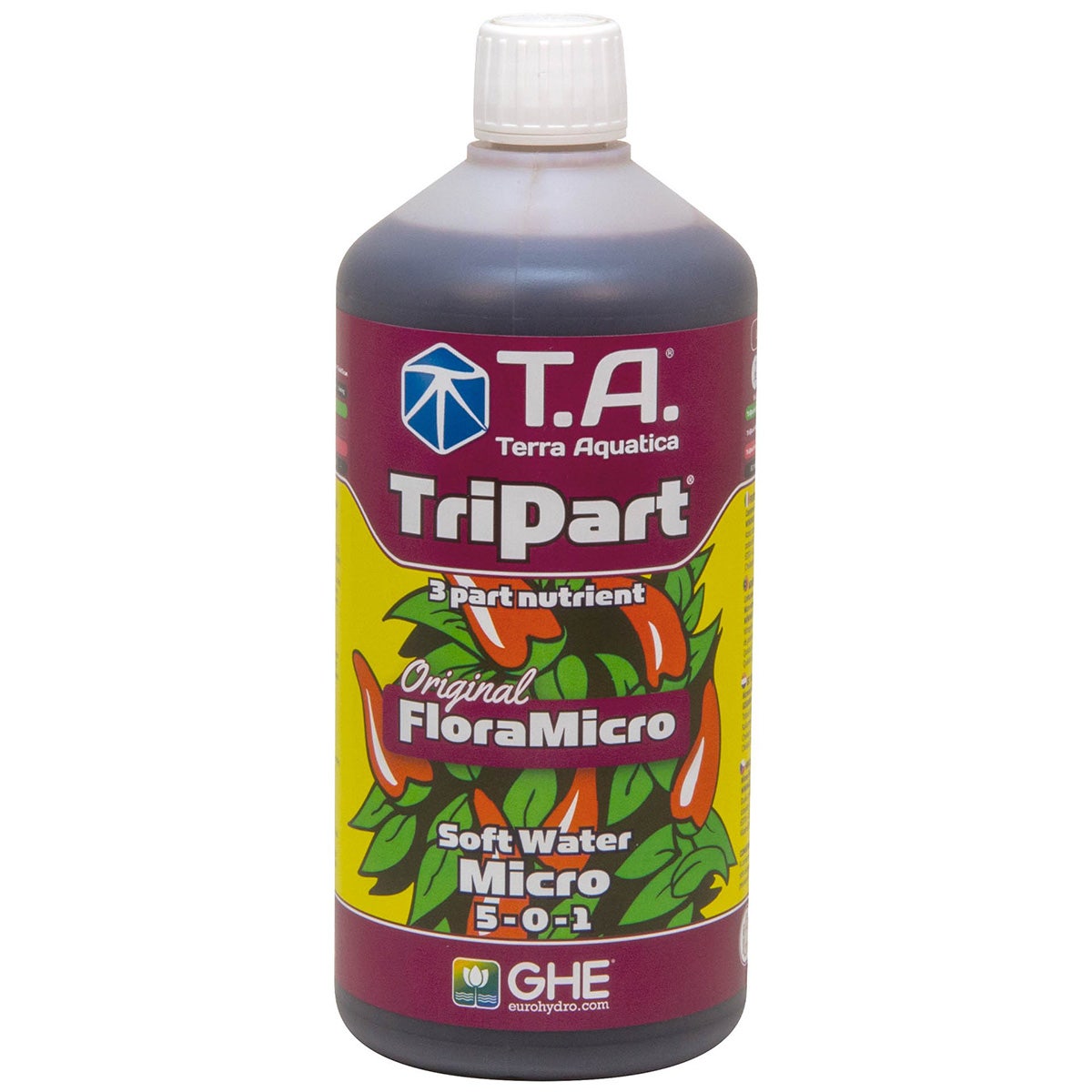 GHE FloraMicro / T.A. TriPart Micro, 1L. (Softwater)