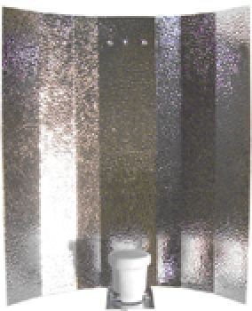 Hammerschlagreflektor 47 x 47 cm.